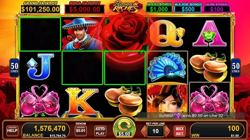 Flamenco dancer Wild spanning full reels during Bull Rush free games